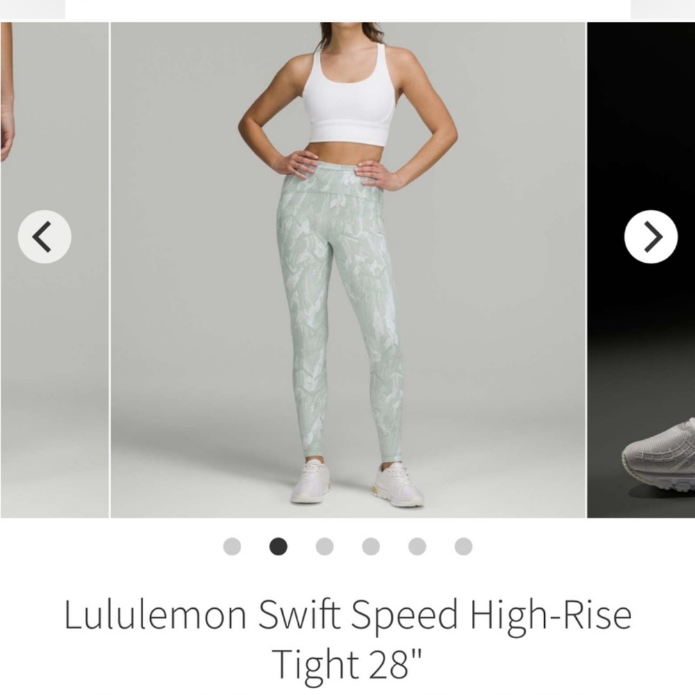 Lululemon Swift Speed High Rise 28"- size 12